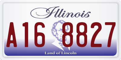IL license plate A168827