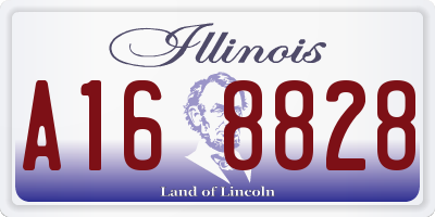 IL license plate A168828