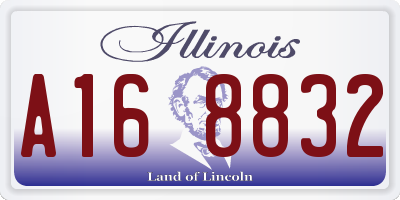 IL license plate A168832