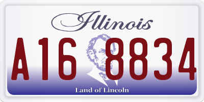 IL license plate A168834