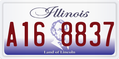 IL license plate A168837