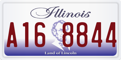 IL license plate A168844