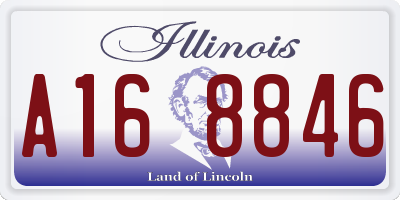 IL license plate A168846