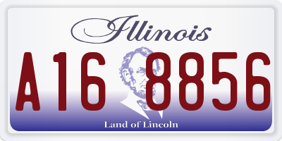 IL license plate A168856
