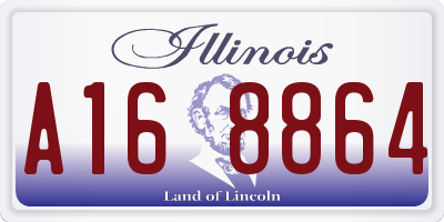IL license plate A168864