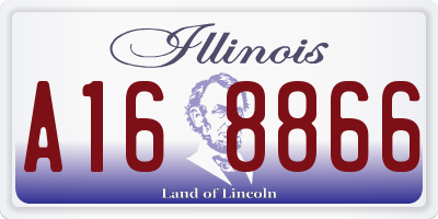 IL license plate A168866
