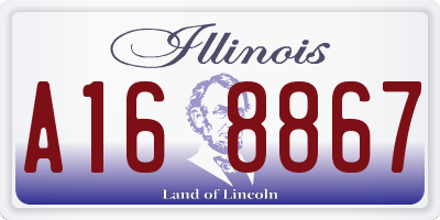 IL license plate A168867