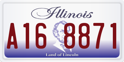 IL license plate A168871