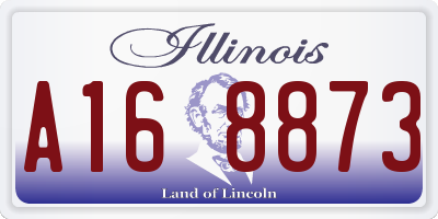 IL license plate A168873