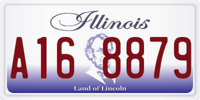 IL license plate A168879