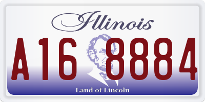 IL license plate A168884