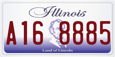 IL license plate A168885