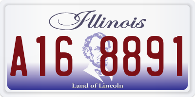 IL license plate A168891