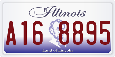 IL license plate A168895