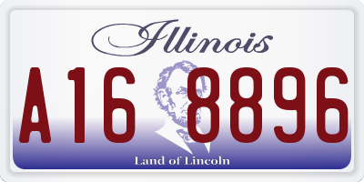 IL license plate A168896