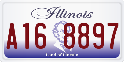 IL license plate A168897