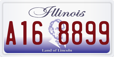 IL license plate A168899