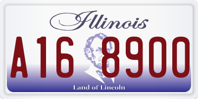 IL license plate A168900