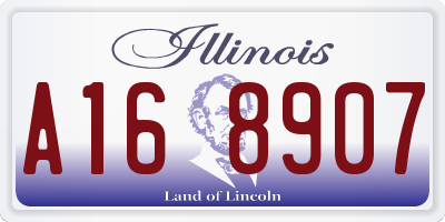 IL license plate A168907