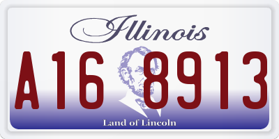 IL license plate A168913