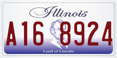 IL license plate A168924