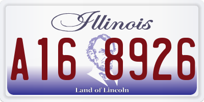 IL license plate A168926