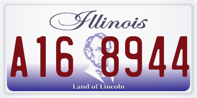 IL license plate A168944