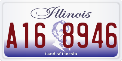 IL license plate A168946