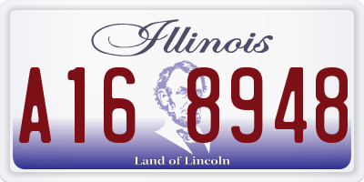 IL license plate A168948