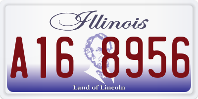 IL license plate A168956
