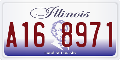 IL license plate A168971