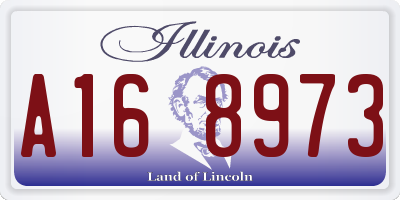 IL license plate A168973