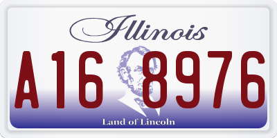 IL license plate A168976