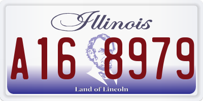 IL license plate A168979