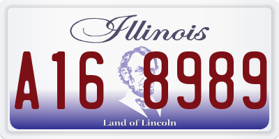 IL license plate A168989