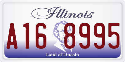 IL license plate A168995