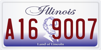 IL license plate A169007