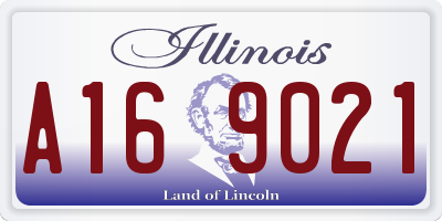 IL license plate A169021