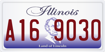 IL license plate A169030