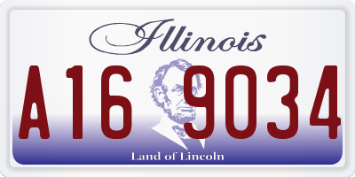 IL license plate A169034