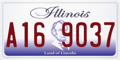 IL license plate A169037