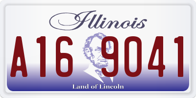 IL license plate A169041