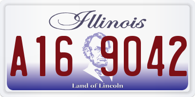 IL license plate A169042