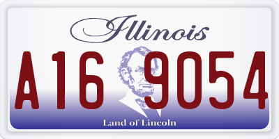 IL license plate A169054