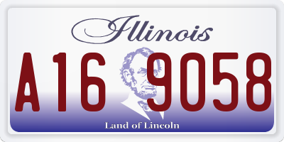 IL license plate A169058