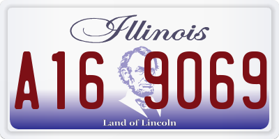 IL license plate A169069