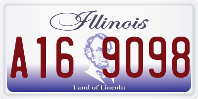 IL license plate A169098