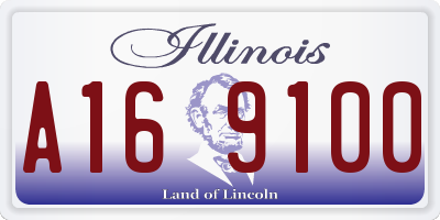 IL license plate A169100
