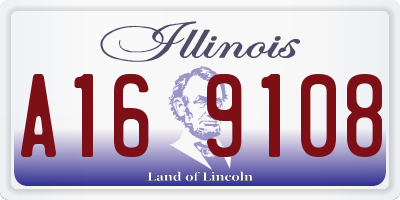 IL license plate A169108