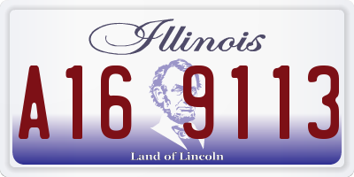 IL license plate A169113